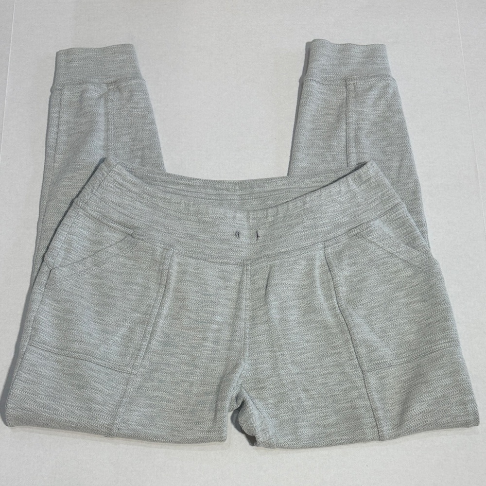 prAna Cozy Gray Knit Joggers – Soft Lounge Pants with Pockets